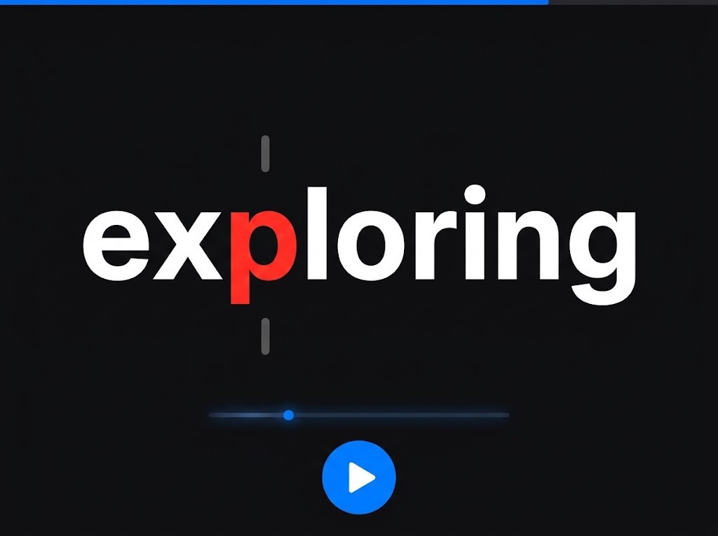 Focus Speed Reader highlighting the word exploring above its playback controls